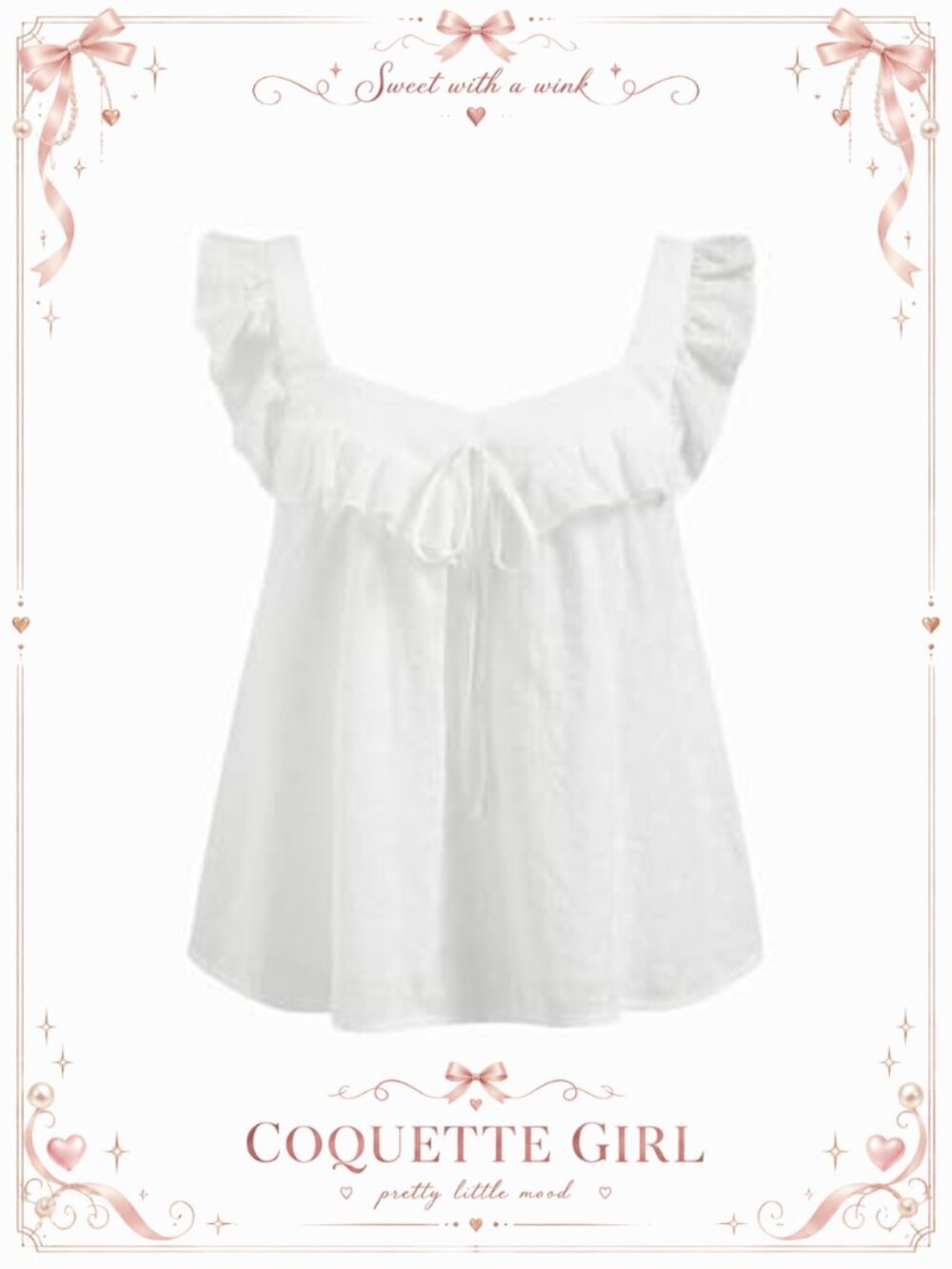 Embroidered Eyelet Floral Tank Crop Top Ruffle Sleeveless Square Neck Summer